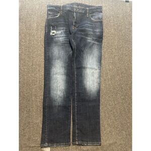 Dsquared2 mens blue cool guy jeans designer size 54 distressed whiskers